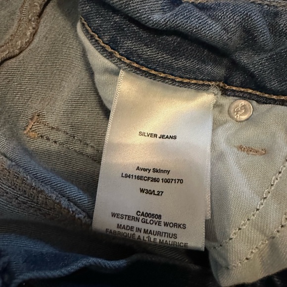 Women’s Silver Avery skinny high rise jeans 30/27 - Picture 8 of 13